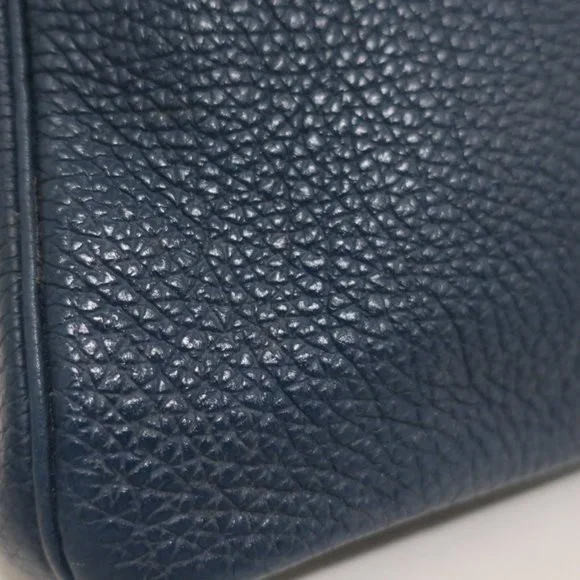 HERMES BIRKIN 35CM BLUE DE MALT CLEMENCE LEATHER PALLADIUM HARDWARE 2009 - Picture 11 of 16